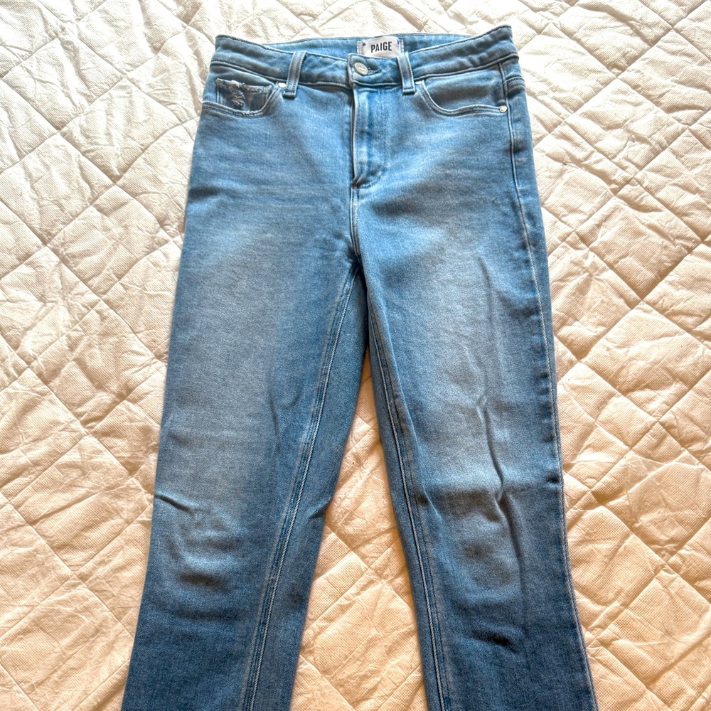 PAIGE jeans 👖 Margot Ankle style light blue denim size 26